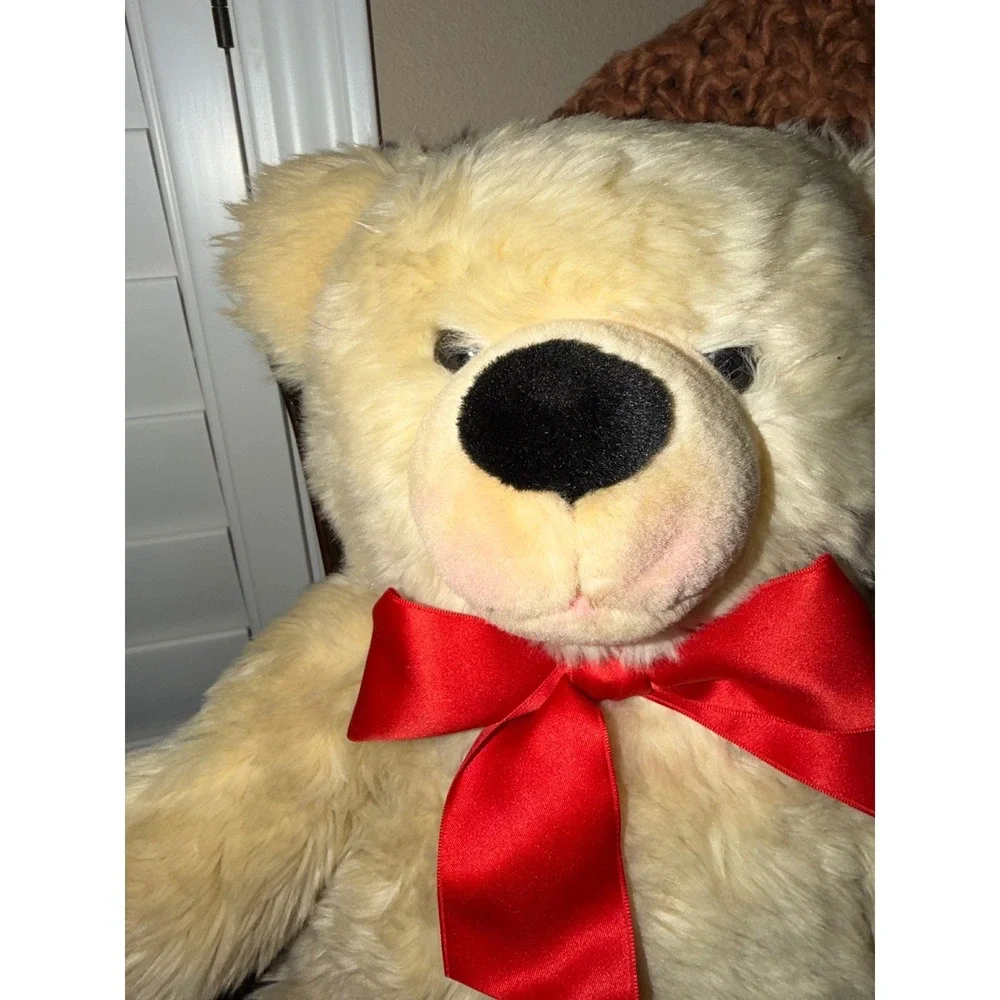 Steiff Teddy Bear Bobby Cream 24cm Ear Button Tag Stuffed Animal Plush